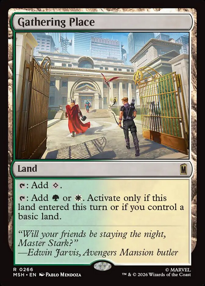 Gathering Place, Marvel Super Heroes Card Art