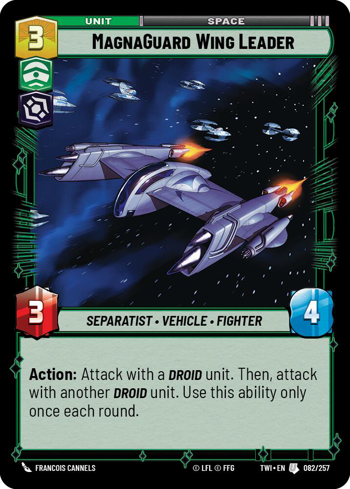 MagnaGuard Wing Leader, Twilight of the Republic Card Art