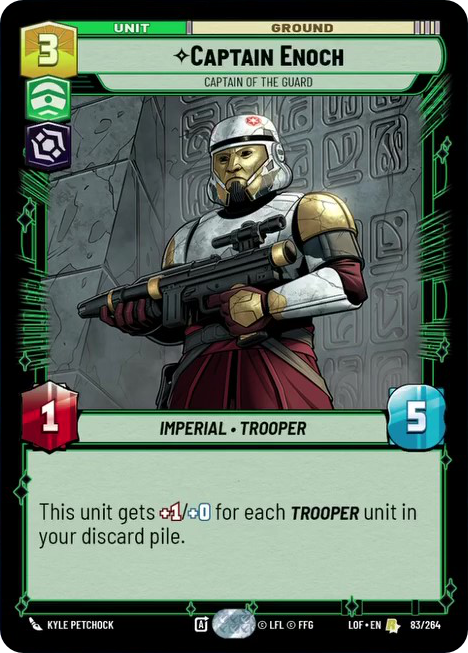 Captain Enoch, Captain of the Guard, Legends of the Force Card Art