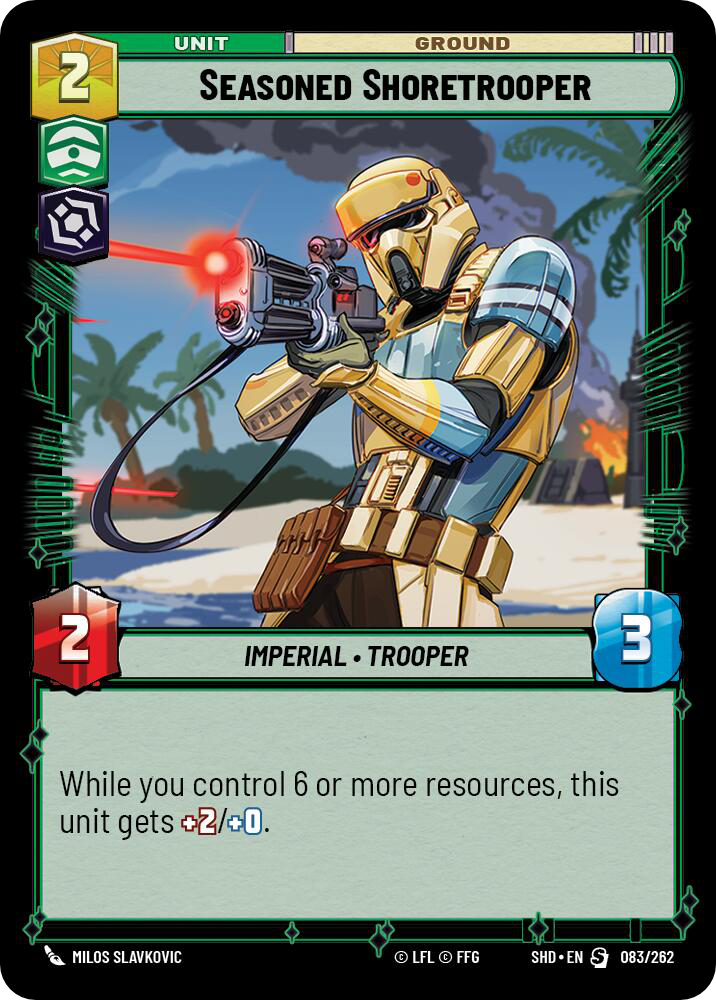 Seasoned Shoretrooper, Shadows of the Galaxy Card Art