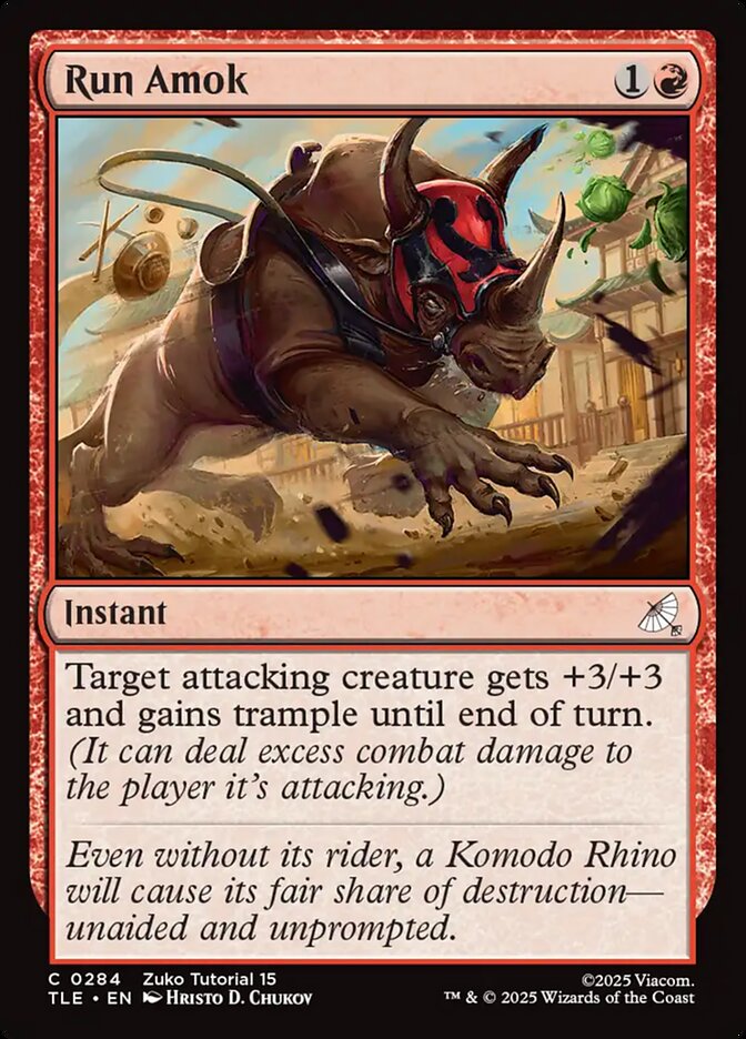 Run Amok, Avatar: The Last Airbender Eternal Card Art