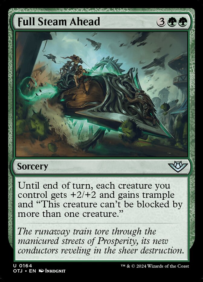 Full Steam Ahead, Outlaws of thunder junction Card Art