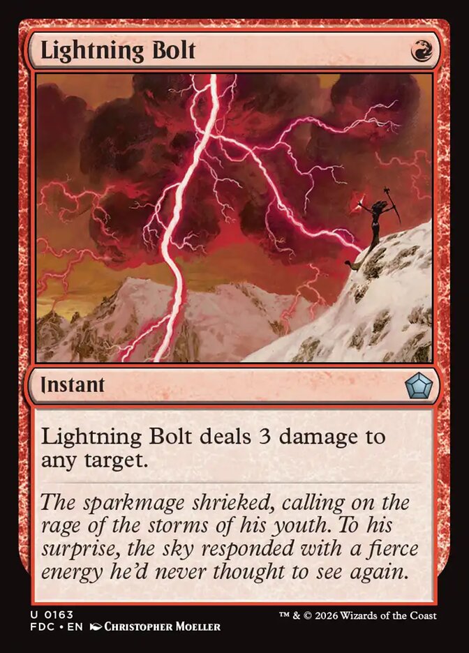 Lightning Bolt, Foundations Commander Card Art