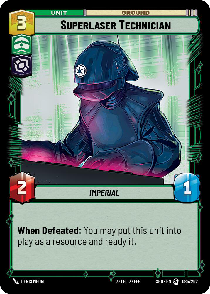 Superlaser Technician, Shadows of the Galaxy Card Art