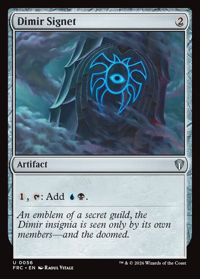 Dimir Signet, Reality Fracture Commander Card Art