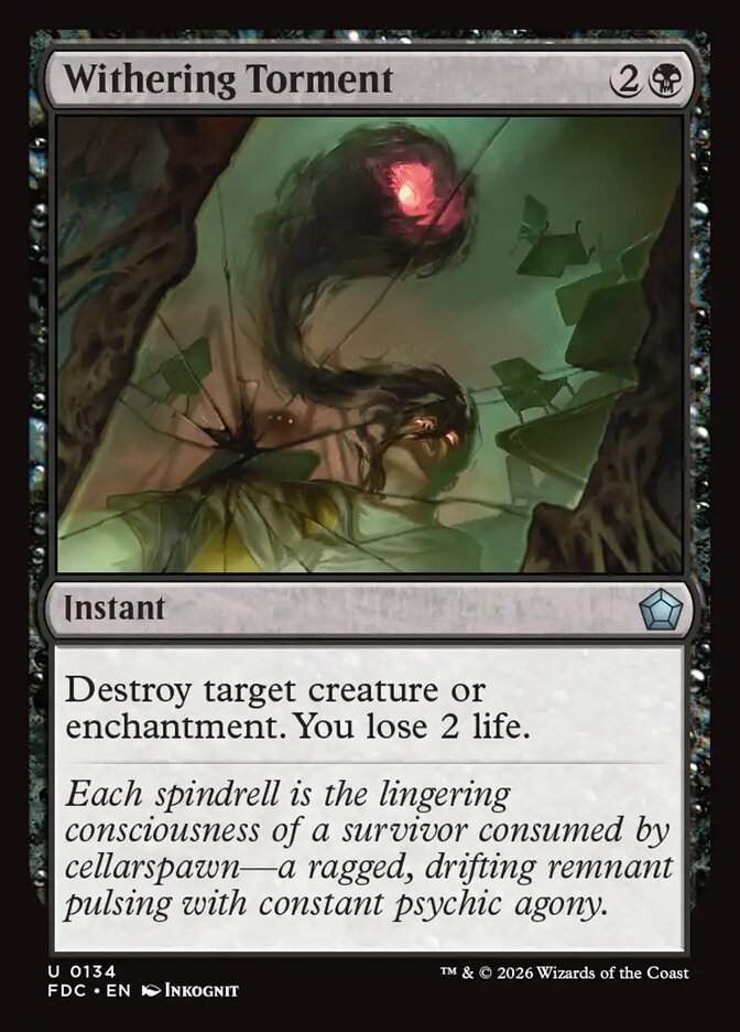 Withering Torment, Foundations Commander Card Art