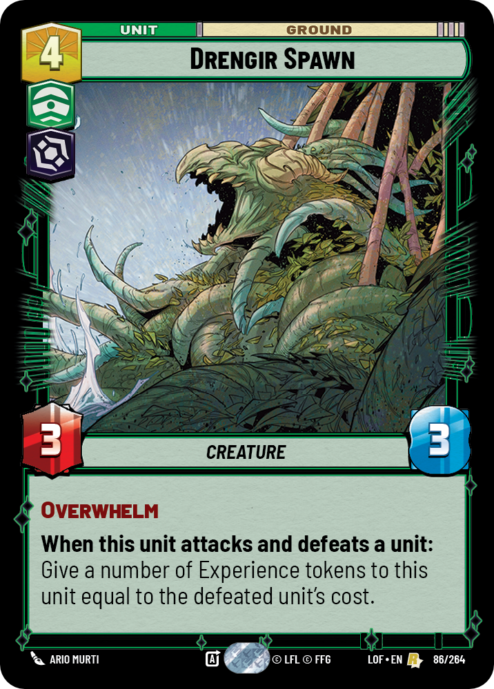 Drengir Spawn, Legends of the Force Card Art