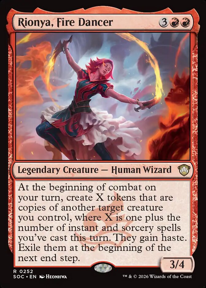 Rionya, Fire Dancer, Secrets Of Strixhaven Commander Card Art