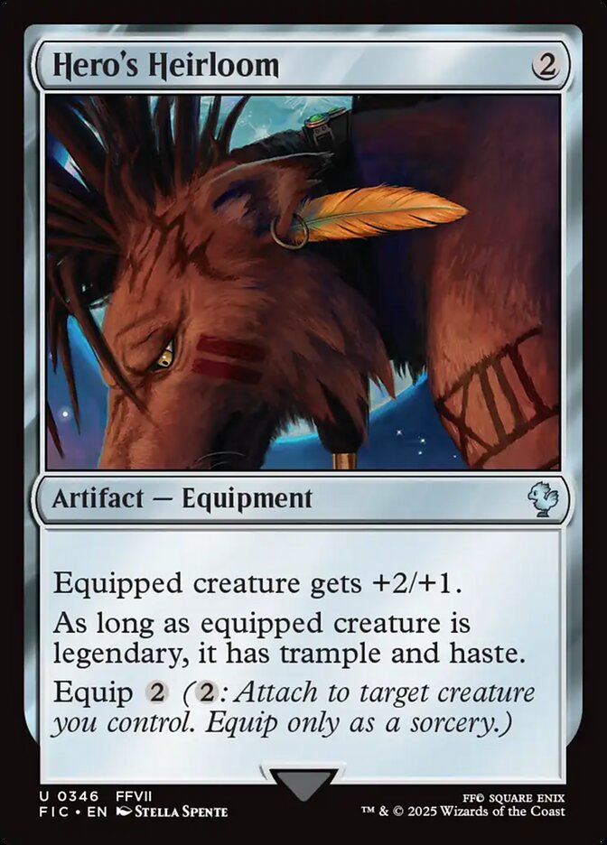 Hero's Heirloom, Final fantasy commander Card Art
