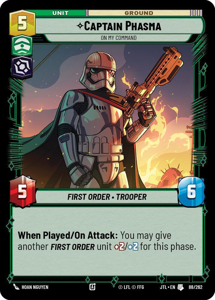 Captain Phasma, On My Command, Jump to Lightspeed Card Art