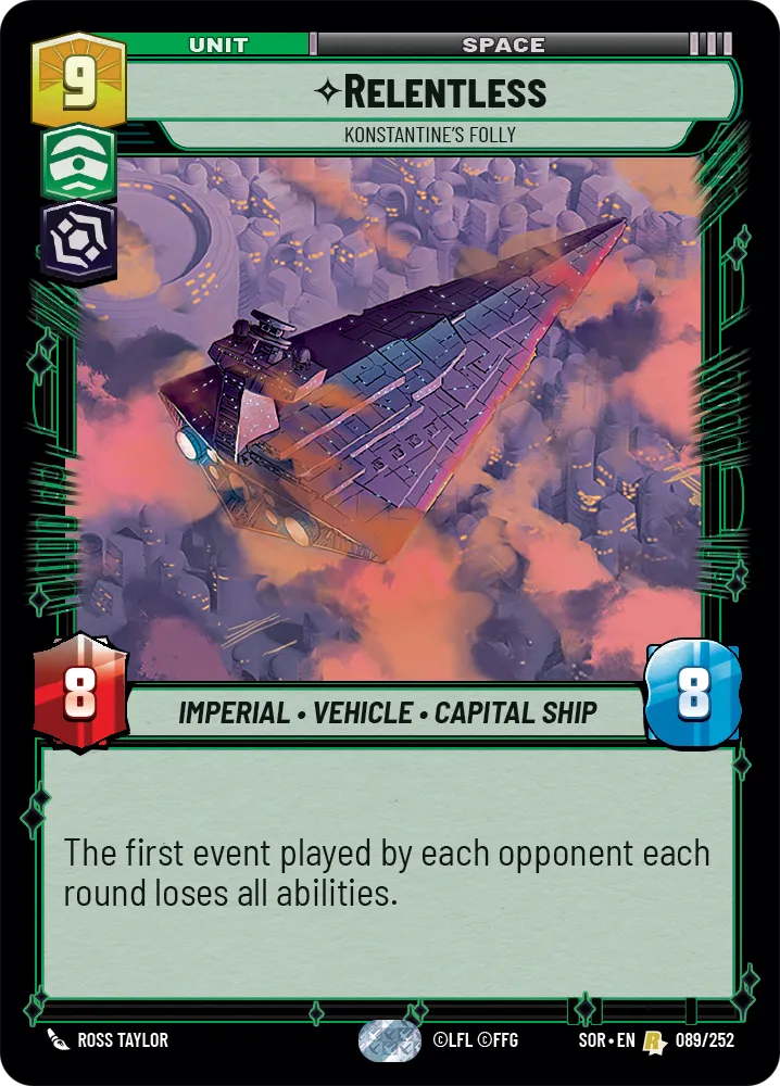 Relentless, Konstantine's Folly - Foil