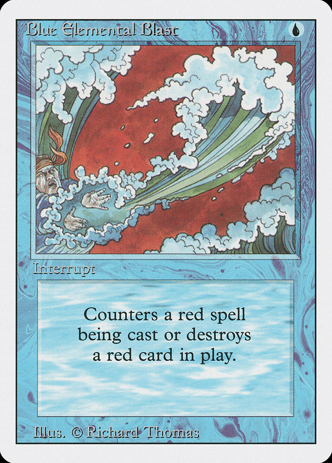 Blue Elemental Blast, Revised edition Card Art