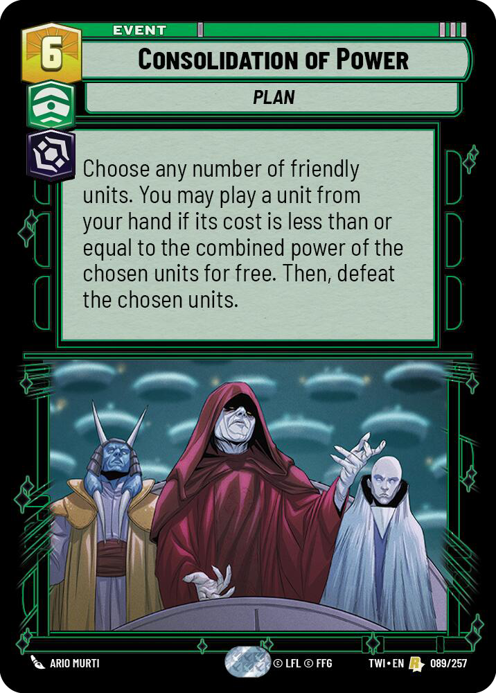 Consolidation of Power, Twilight of the Republic Card Art
