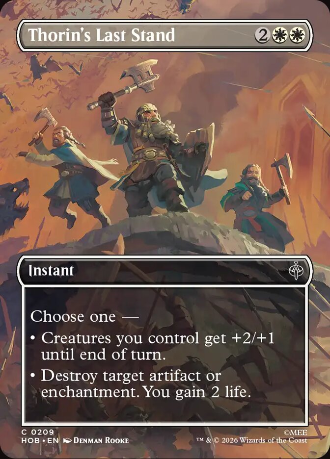 Thorin's Last Stand, The Hobbit Card Art