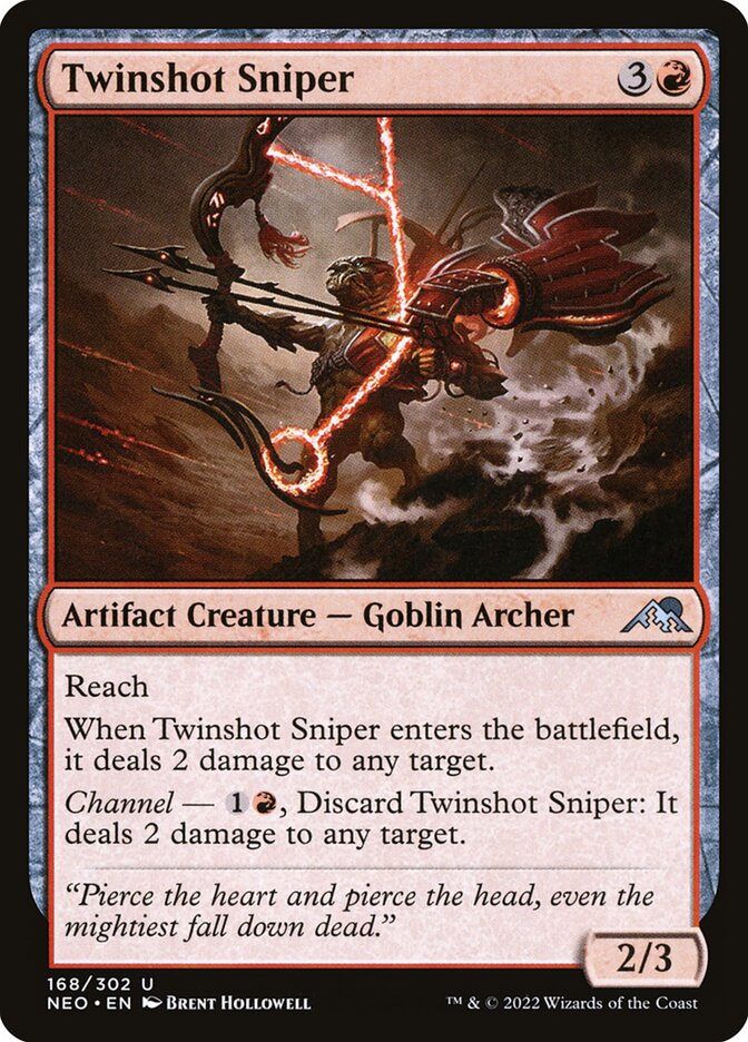 Twinshot Sniper, Kamigawa: neon dynasty Card Art