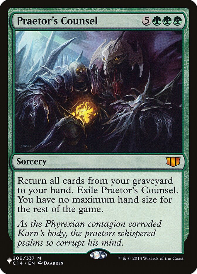 Praetor's Counsel, The List Card Art