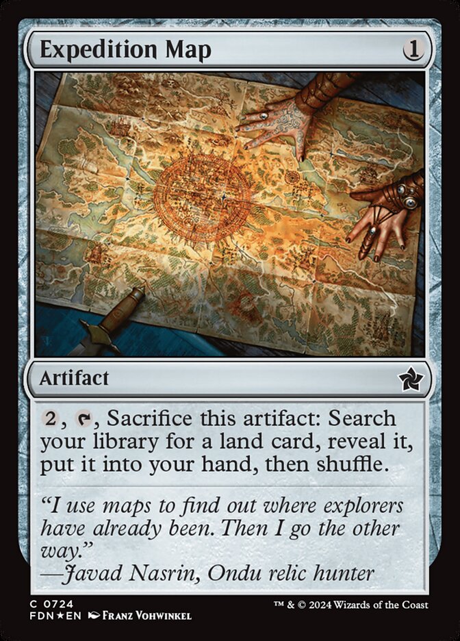 Expedition Map, Foundations Card Art