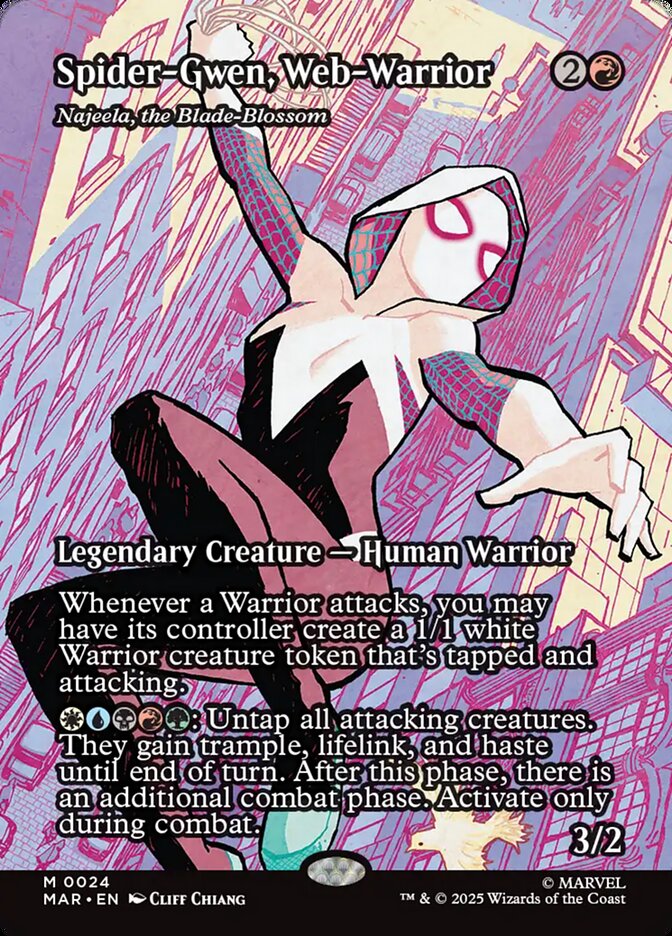 Najeela, the Blade-Blossom, Marvel Universe Card Art