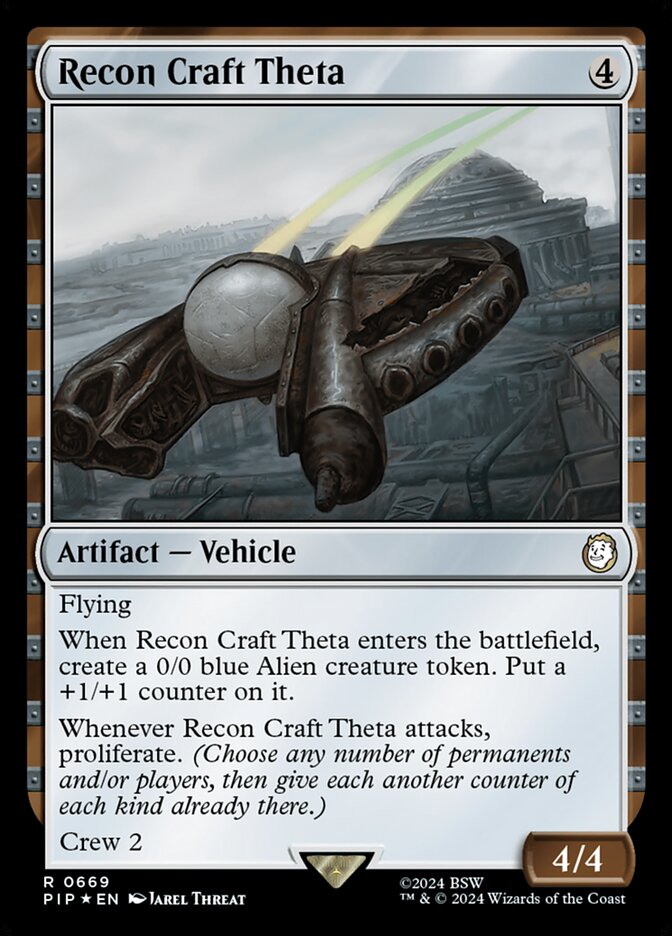 Recon Craft Theta, Fallout Card Art
