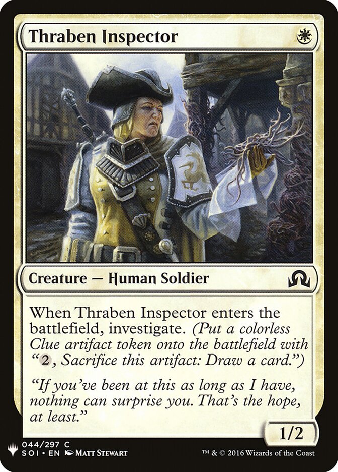 Thraben Inspector, The List Card Art