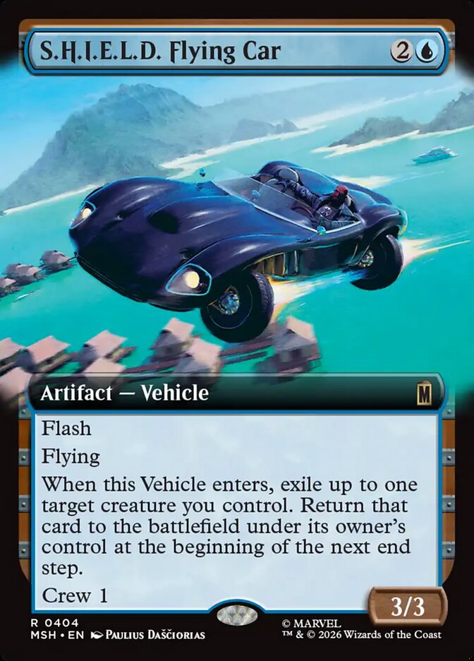 S.H.I.E.L.D. Flying Car, Marvel Super Heroes Card Art