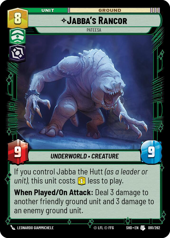 Jabba's Rancor, Pateesa - Foil