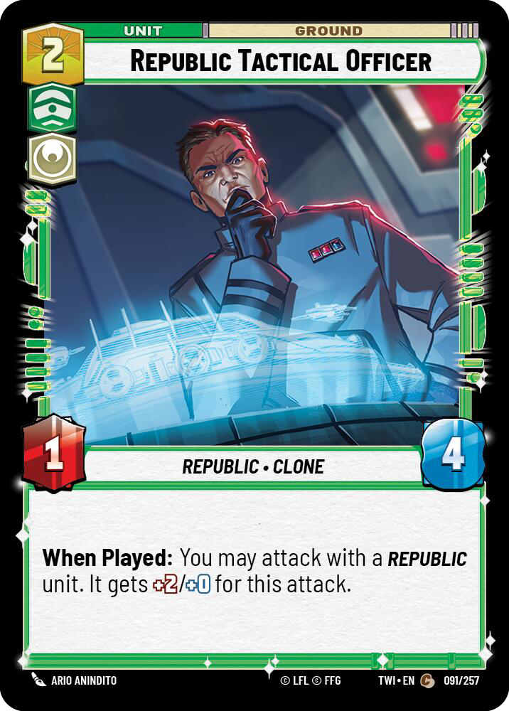 Republic Tactical Officer, Twilight of the Republic Card Art