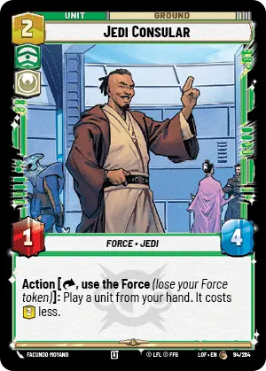 Jedi Consular, Legends of the Force Card Art