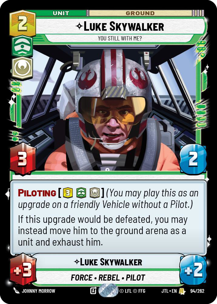 Luke Skywalker, You Still With Me?, Jump to Lightspeed Card Art
