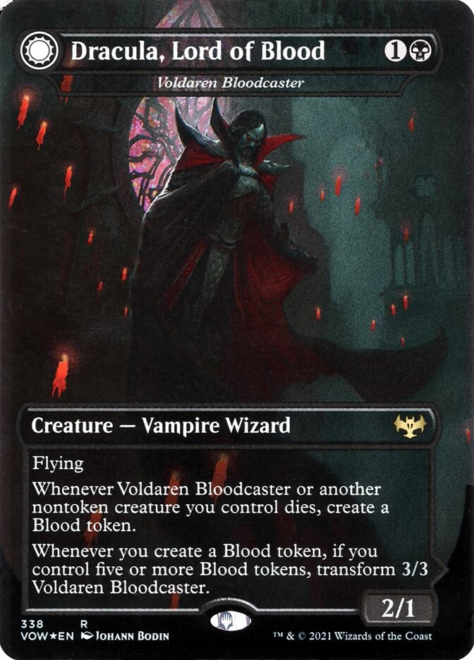 Voldaren Bloodcaster // Bloodbat Summoner, Innistrad: crimson vow Card Art