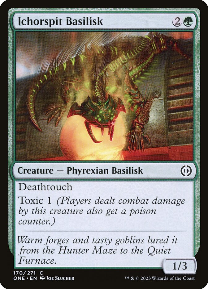 Ichorspit Basilisk, Phyrexia: all will be one Card Art