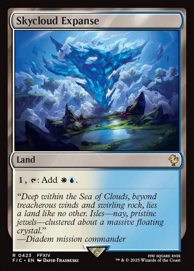 Skycloud Expanse, Final fantasy commander Card Art