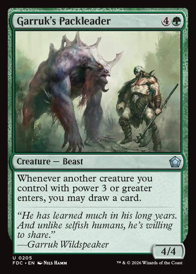 Garruk's Packleader, Foundations Commander Card Art