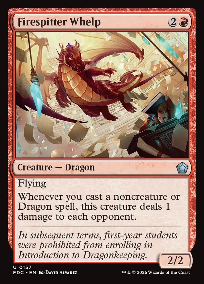 Firespitter Whelp, Foundations Commander Card Art
