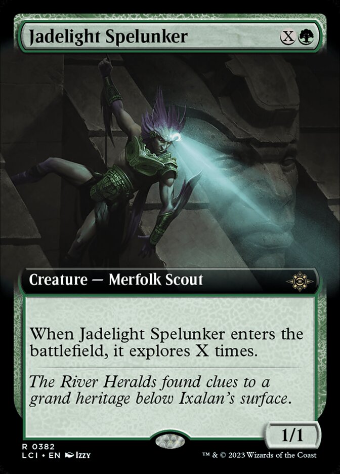Jadelight Spelunker, The lost caverns of ixalan Card Art