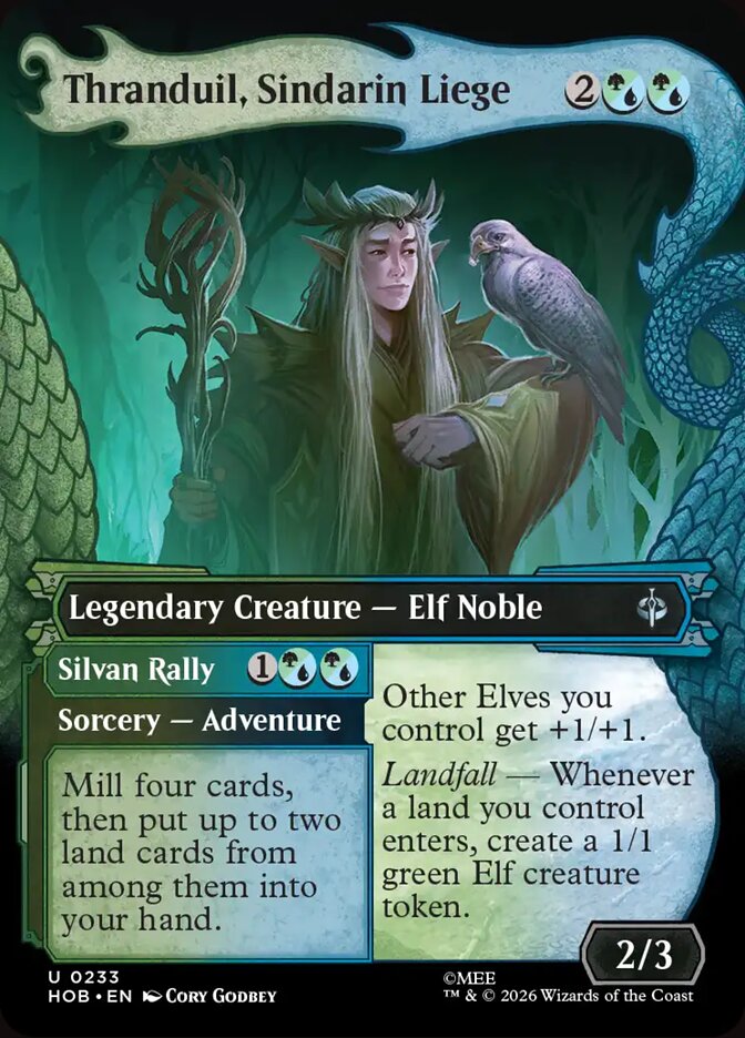 Thranduil, Sindarin Liege // Silvan Rally, The Hobbit Card Art