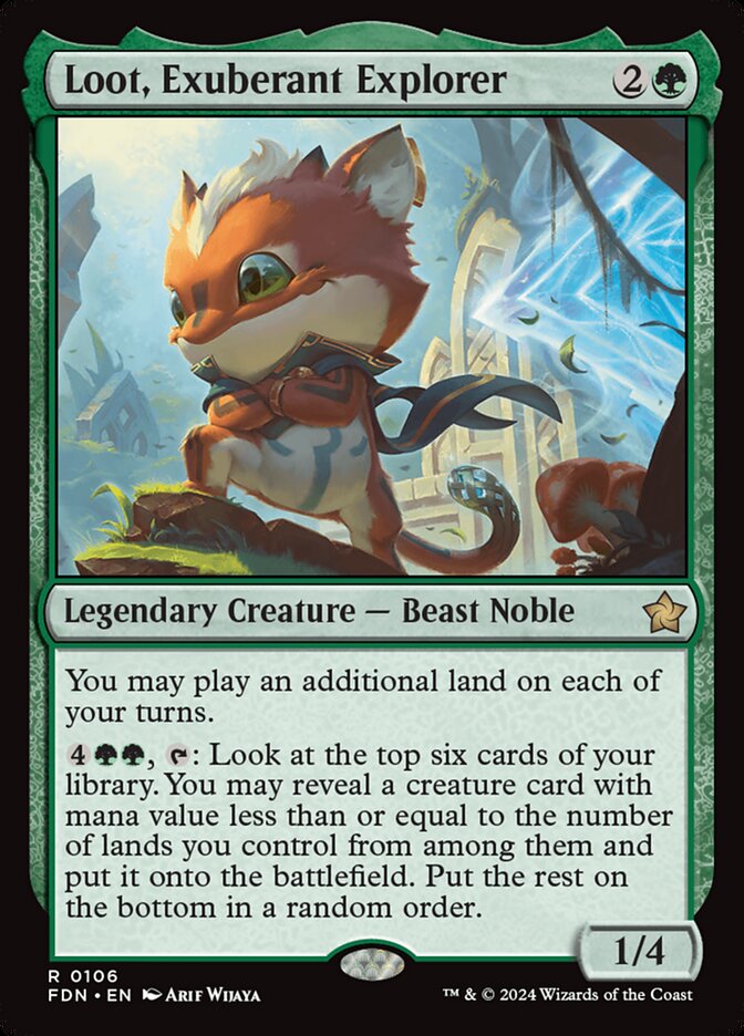 Loot, Exuberant Explorer, Foundations Card Art