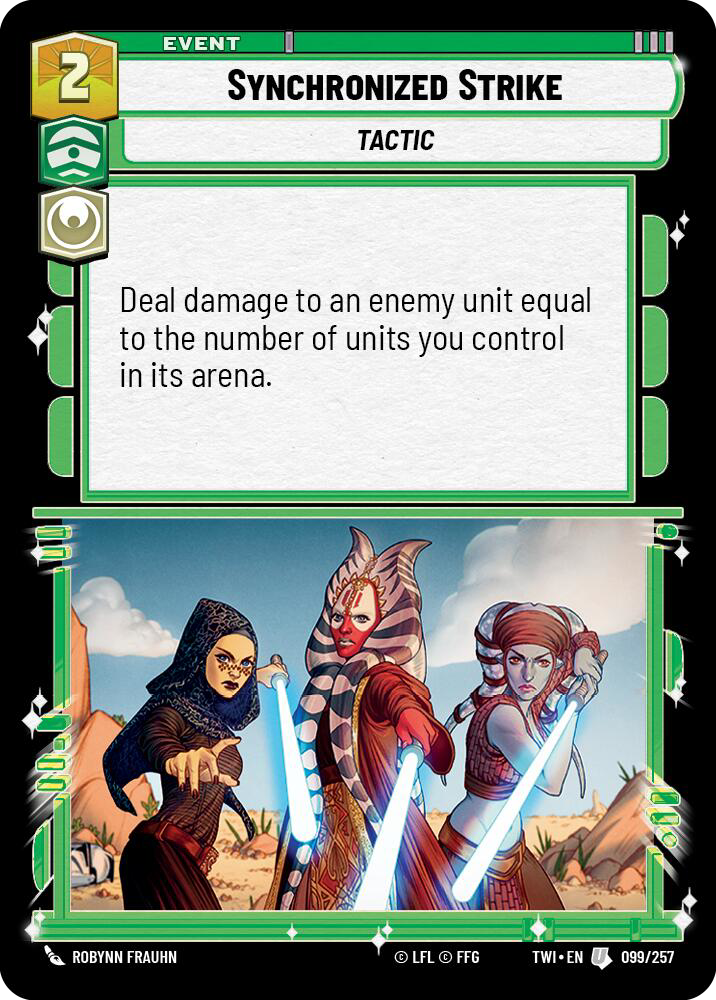Synchronized Strike, Twilight of the Republic Card Art