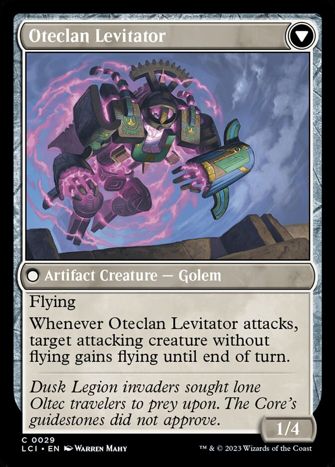 Oteclan Landmark // Oteclan Levitator, The lost caverns of ixalan Card Art