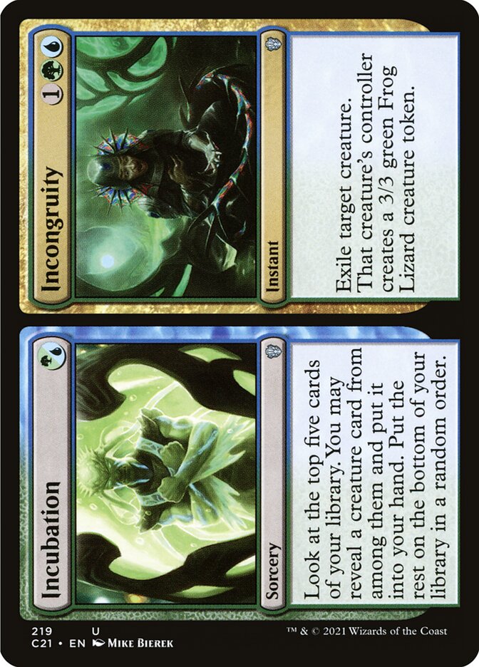 Incubation // Incongruity, Commander 2021 Card Art