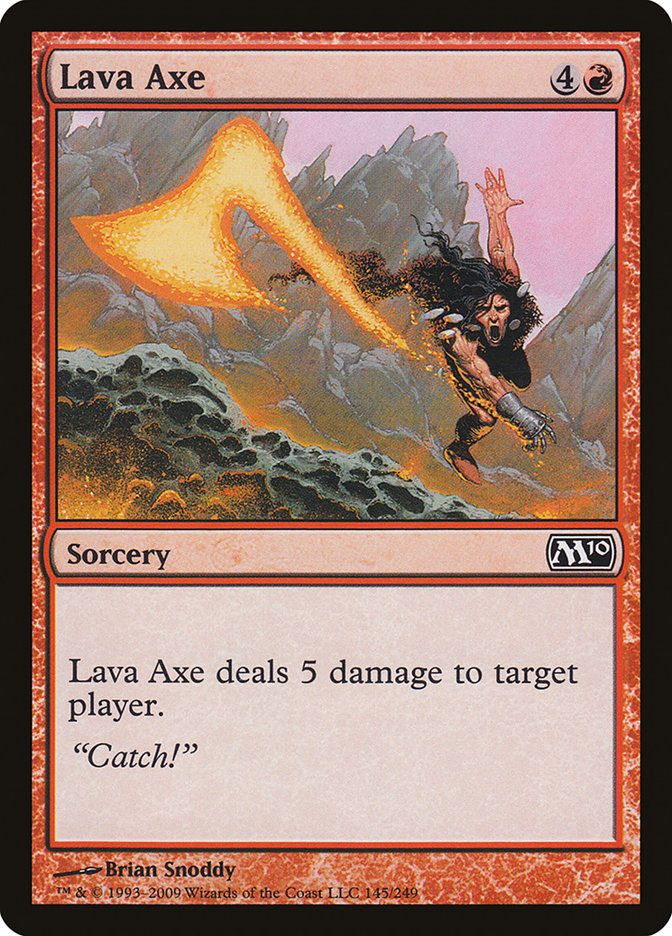 Lava Axe, Magic 2010 Card Art