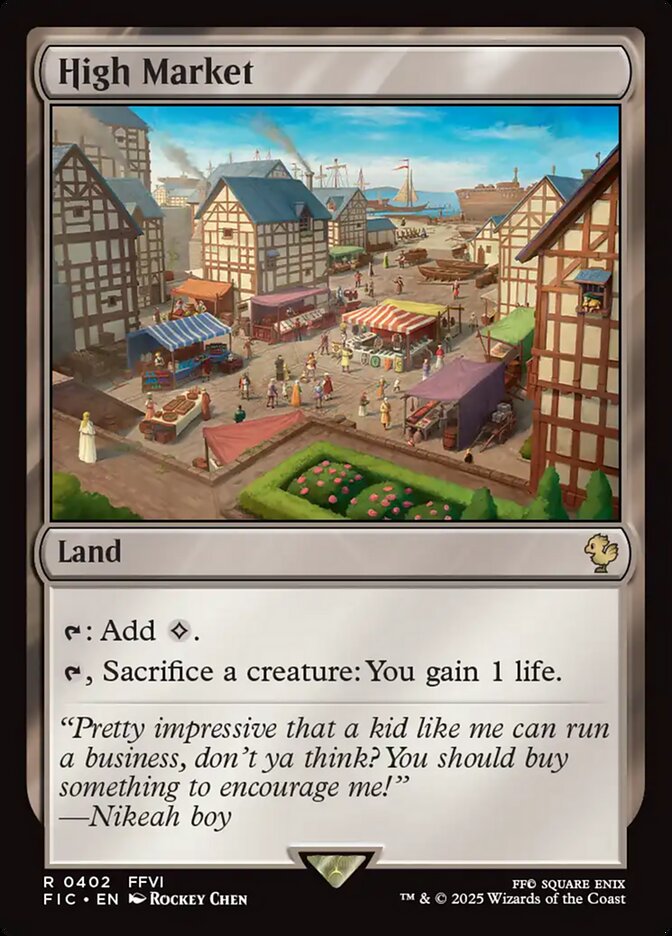 High Market, Final fantasy commander Card Art