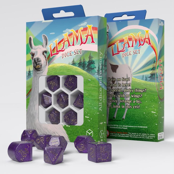 Q Workshop - Dice - RPG Set - Llama: Zippy