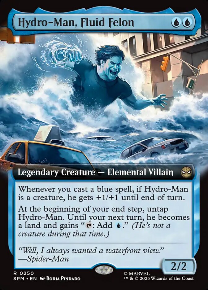 Hydro-Man, Fluid Felon, Marvel'S Spider-Man Card Art