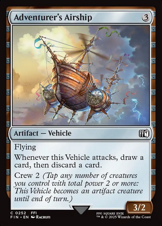 Adventurer's Airship, Final fantasy Card Art