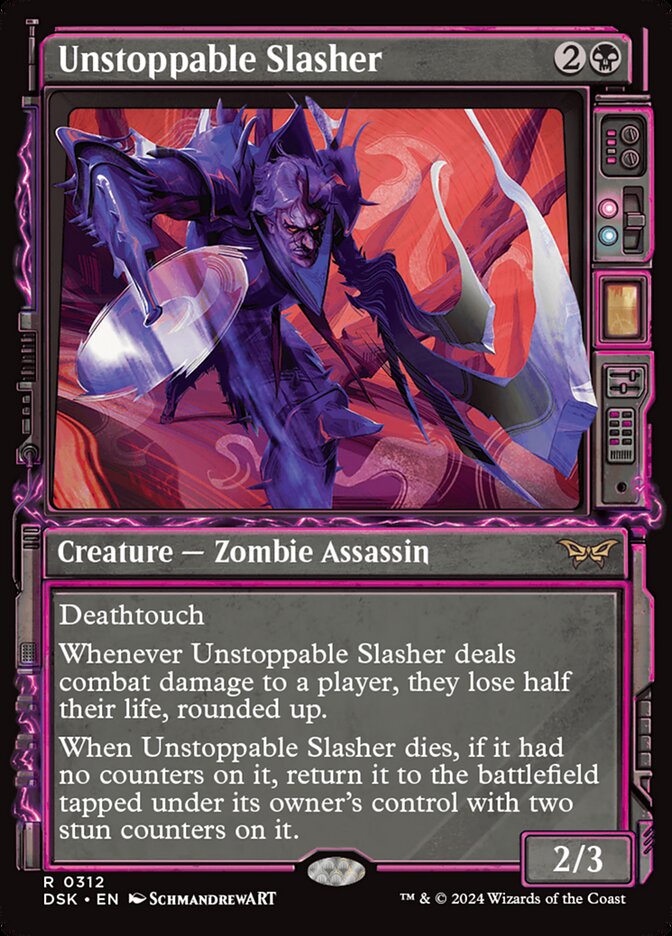 Unstoppable Slasher, Duskmourn: house of horror Card Art
