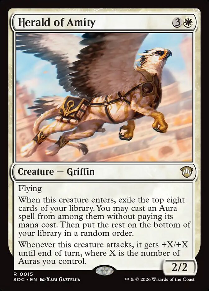 Herald of Amity, Secrets Of Strixhaven Commander Card Art