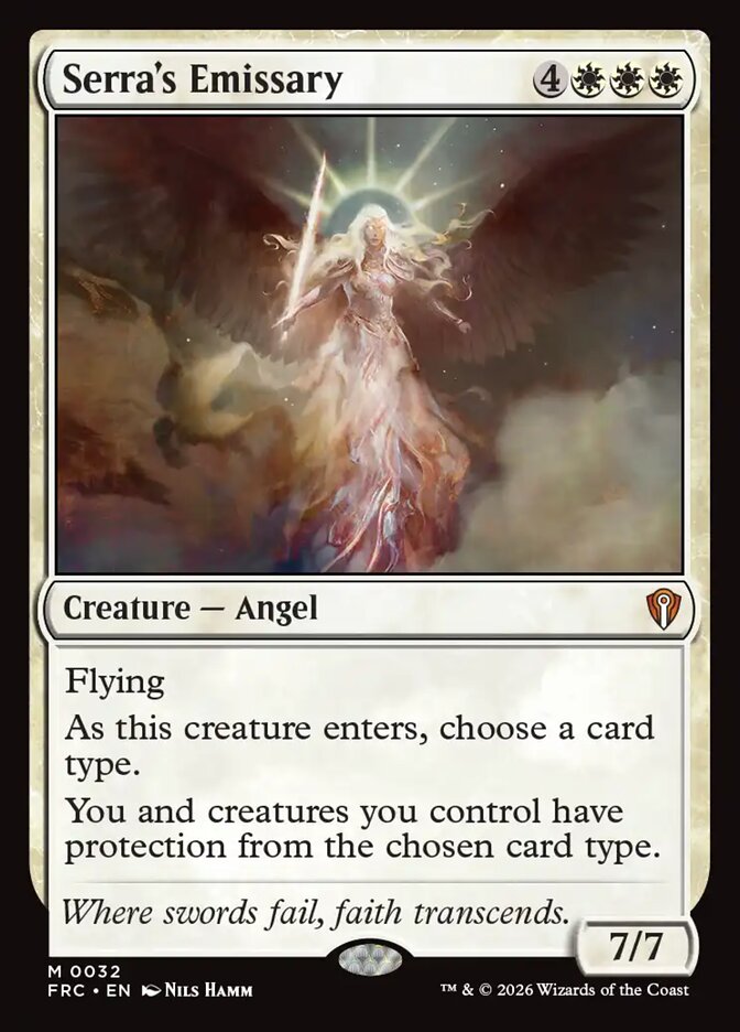 Serra's Emissary, Reality Fracture Commander Card Art