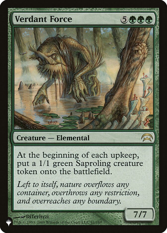 Verdant Force, The list Card Art