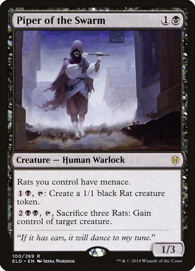Piper of the Swarm, Throne of eldraine Card Art